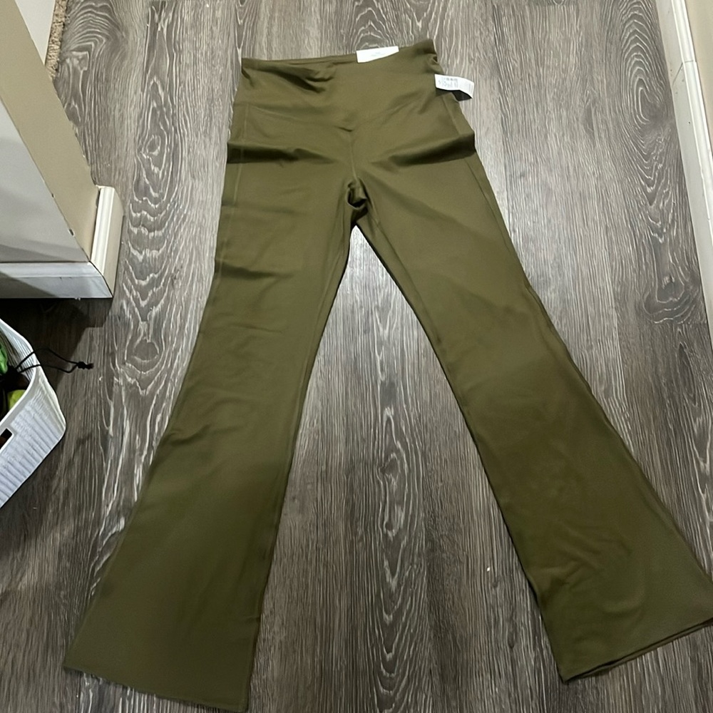 Flare leg high rise legging